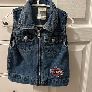 Harley Davidson Toddler Denim Vest